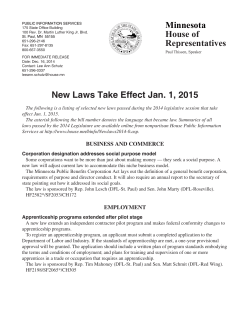 release - Minnesota House of Representatives