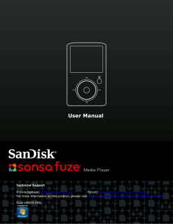 Sansa Fuze User Guide
