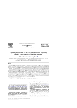 Exploring behavior of an unusual megaherbivore