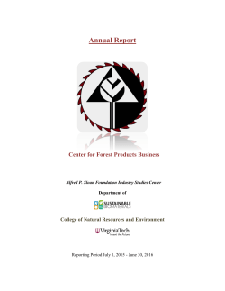 Center for Forest Products Business Annual Report