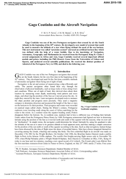 Gago Coutinho and the Aircraft Navigation