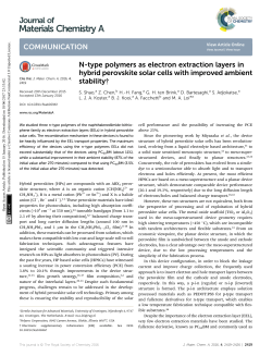 N-type polymers as electron extraction layers in