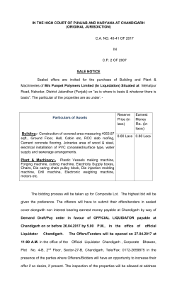 in the high court of punjab and haryana at chandigarh
