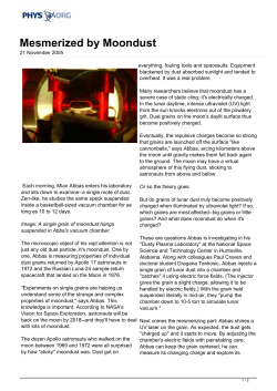 Mesmerized by Moondust