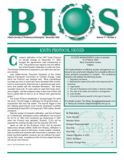 kyoto protocol signed