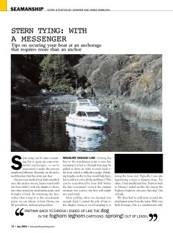 Stern Tying with a Messenger