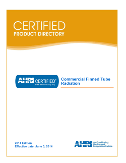 Commercial Finned Tube Radiation