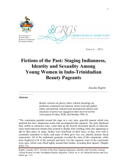 Fictions of the Past - UWI St. Augustine