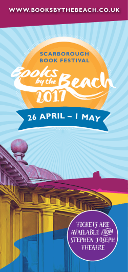 the 2017 Programme - Next Books by the Beach