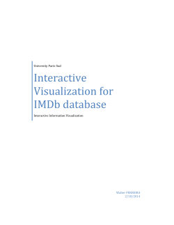 Interactive Visualization for IMDb database
