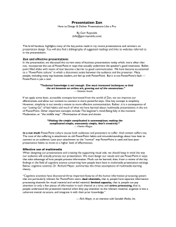 Presentation Zen