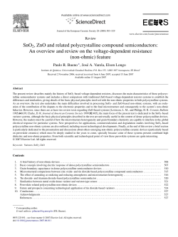 SnO2, ZnO and related polycrystalline compound semiconductors