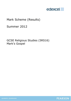 Mark Scheme - Edexcel