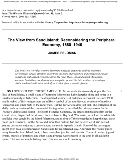 The View from Sand Island: Reconsidering the Peripheral Economy