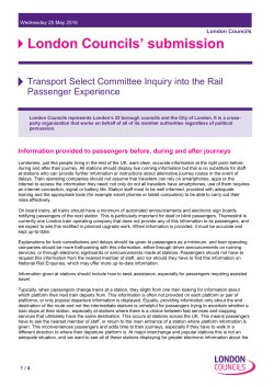 London Council Consultation Response Word