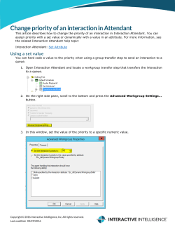 Microsoft Word Template - Interactive Intelligence