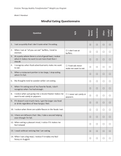 Mindful Eating Questionnaire