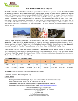 HUE - BATTLEFIELD (DMZ) - 1 day tour Pick