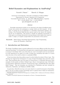 Belief Dynamics and Explanations in AnsProlog