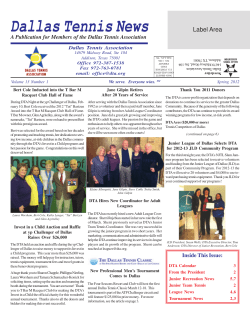 Dallas Tennis News