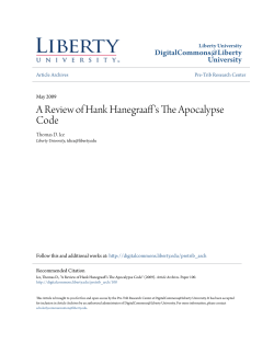 A Review of Hank Hanegraaff`s The Apocalypse Code