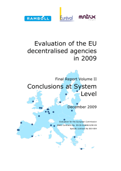 Conclusions at system level