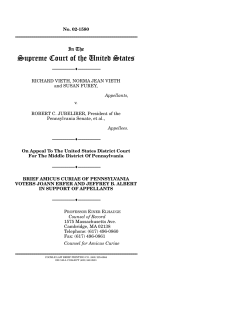 Amicus Brief in Partisan Gerrymandering Case Before Supreme Court
