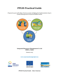 PPGIS Practical Guide - Mare Nostrum Project