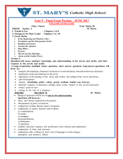 final exam year5 english literature