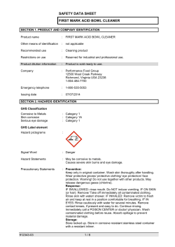 First Mark Acid Bowl Cleaner