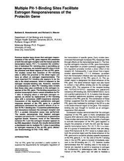 Multiple Pit-l-Binding Sites Facilitate Estrogen Responsiveness of