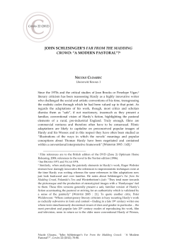 john schlesinger`s far from the madding crowd: &ldquo;a modern pastoral&rdquo;?1