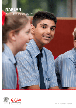 2015 NAPLAN State report: Year 9