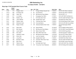 USA Swimming, Inc.