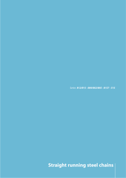 Straight running steel chains