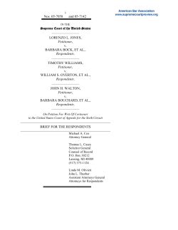 Brief for Respondents in 05-7058 and 05