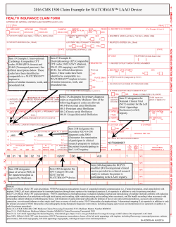2016 Claim Form 1500