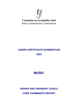 Music - Examinations