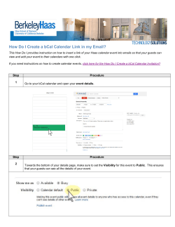 How Do I Create a bCal Calendar Link in my Email?
