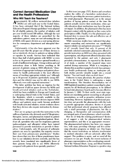 Correct Aerosol MedicationUse and the HealthProfessions