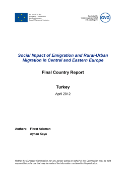 Social Impact of Emigration and Rural