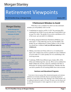 Retirement Viewpoints - January 2017