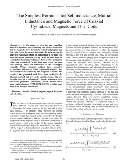 The Simplest Formulas for Self inductance, Mutual