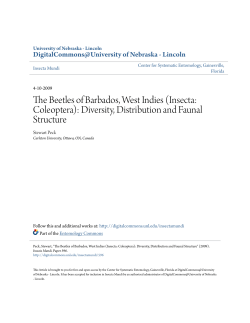 The Beetles of Barbados, West Indies (Insecta: Coleoptera