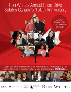 Ron White`s Annual Shoe Drive Salutes