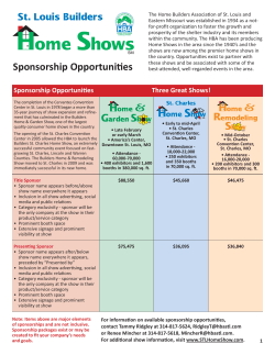 Sponsorship Opportunities