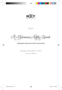 presents Saturday, November 14, 2015
