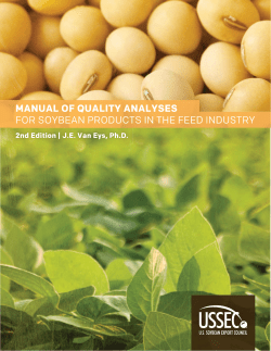 Manual Of Quality Analyses - USSEC