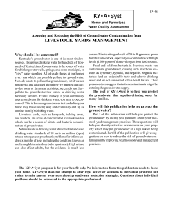 Ip-46: Assessing and Reducing the Risk of Groundwater