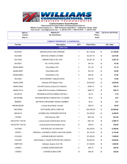 Communications Quote Request